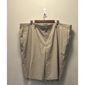 Peter Millar Golf Shorts Mens Beige Wicking Walk Hike Casual Size 50